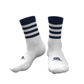 Kids GAA Midi Socks Navy White Hoops